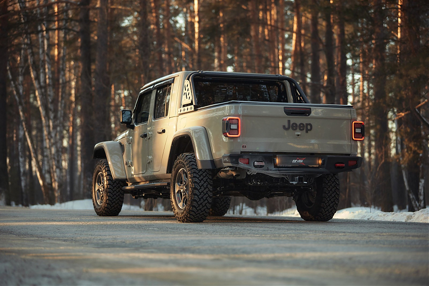 Бампер силовой задний BMS PRO-Line для Jeep Gladiator JT 2019-2024