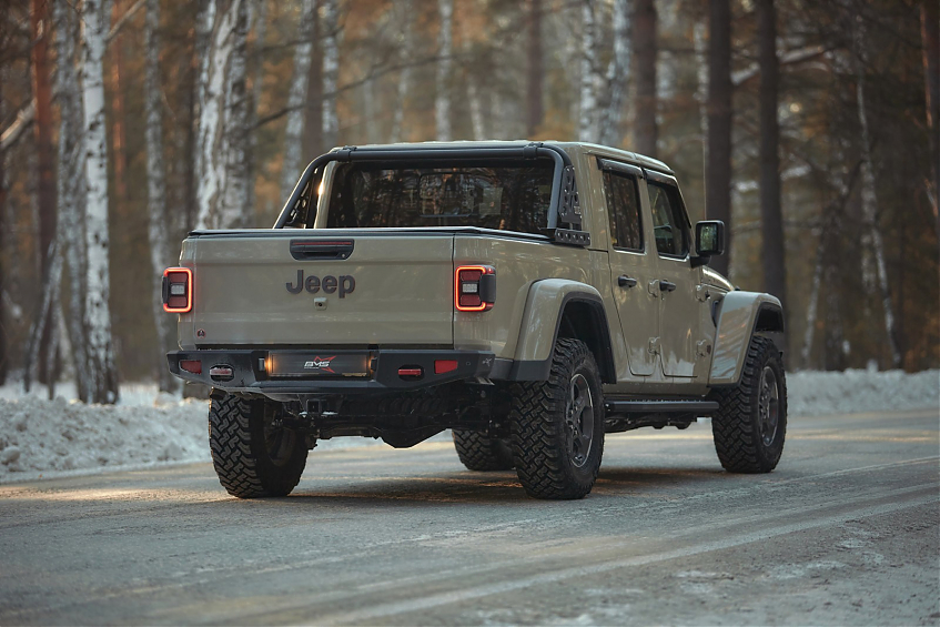 Бампер силовой задний BMS PRO-Line для Jeep Gladiator JT 2019-2024