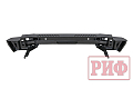 Бампер РИФ силовой задний Toyota Land Cruiser 200 2012-2015 с квадратом под фаркоп и фонарями, стандарт