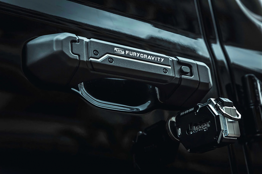 Накладки на дверные ручки FURY серии Awaken для Jeep Wrangler JL (5 штук) (Чёрные)