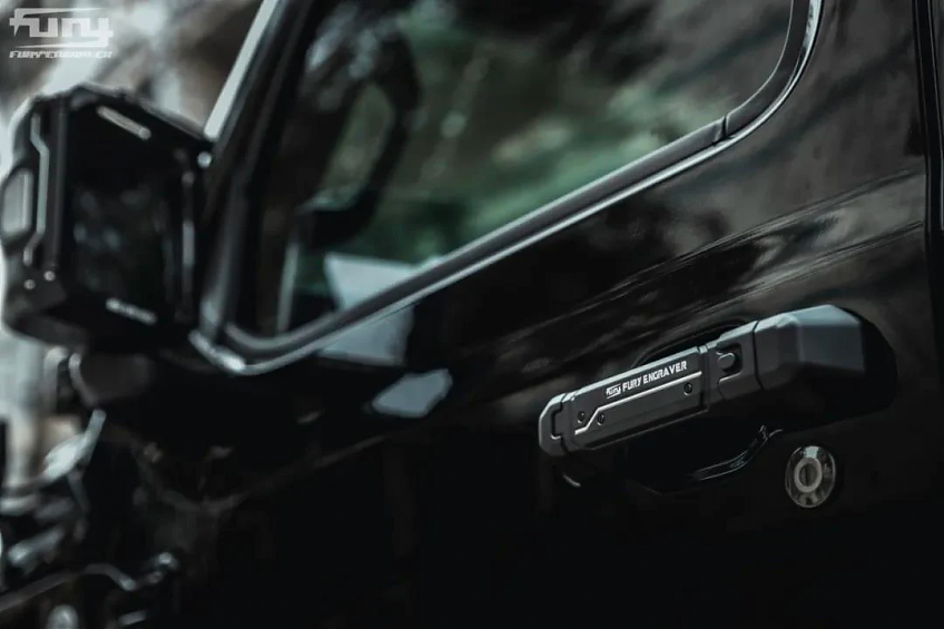 Накладки на дверные ручки FURY серии Awaken для Jeep Wrangler JL (5 штук) (Чёрные)