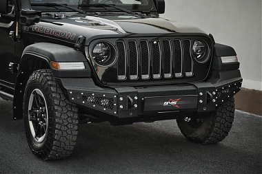 Бампер силовой передний BMS PRO-Line для Jeep Wrangler JL \ Gladiator JT 2018-2024