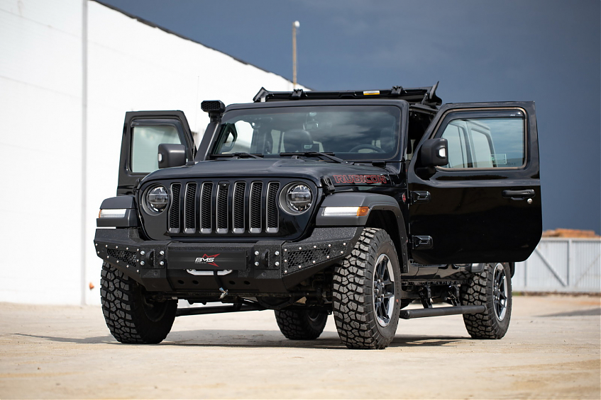 Бампер силовой передний BMS PRO-Line для Jeep Wrangler JL \ Gladiator JT 2018-2024