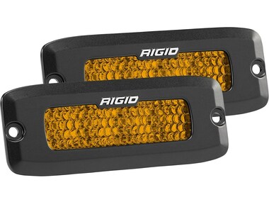 Задние фонари Rigid SR-Q Серия - Янтарный цвет (пара) - Врезная установка