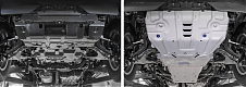 Защита алюминиевая Rival для картера Toyota FJ Cruiser 2006+ , Prado 150 2009+  часть 2