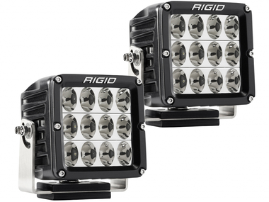 Светодиодные фары Rigid D-XL Серия PRO (12 светодиодов) - Водительский свет (пара)