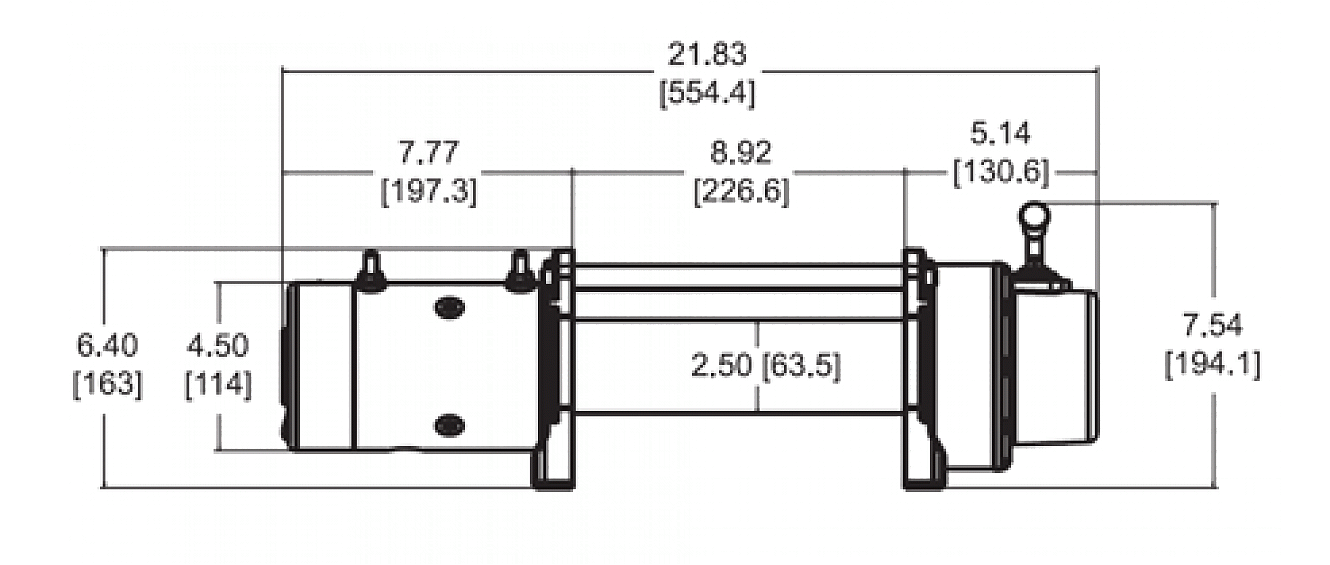 Лебедка автомобильная электрическая для внедорожника Warn XDC 9,5  стальной трос
