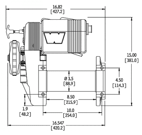 Лебедка автомобильная электрическая спортивная Warn M8274 12V сталь ( New 2020 )