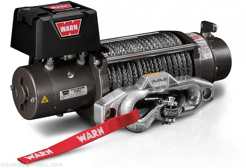 Лебедка автомобильная электрическая WARN M8000-s синтетический трос