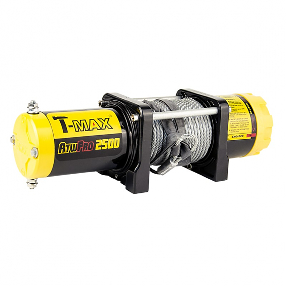 Лебедка электрическая для квадроцикла (ATV) T-Max ATW-PRO 2500 со стальным тросом