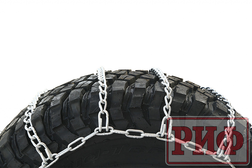 Цепи противоскольжения РИФ 4х4 лесенка 25 мм, 325/60R20, 35x12.5R17 (к-т 2 шт.) Цепи противоскольжения РИФ 4х4 лесенка 25 мм, 325/60R20, 35x12.5R17 (к-т 2 шт.)