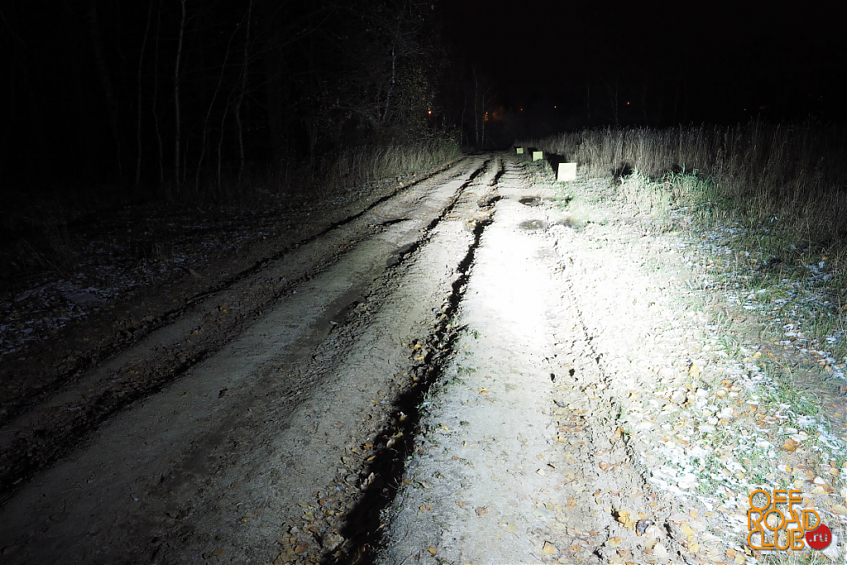 Светодиодная фара водительского света РИФ 119 мм 80W LED