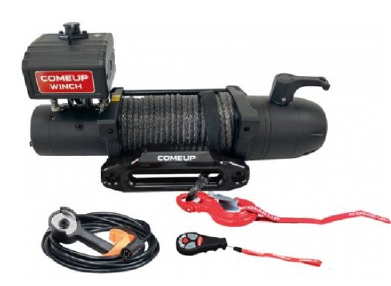 Лебедка автомобильная электрическая COMEUP Seal Slim 9.5rs (12В) синтетический трос