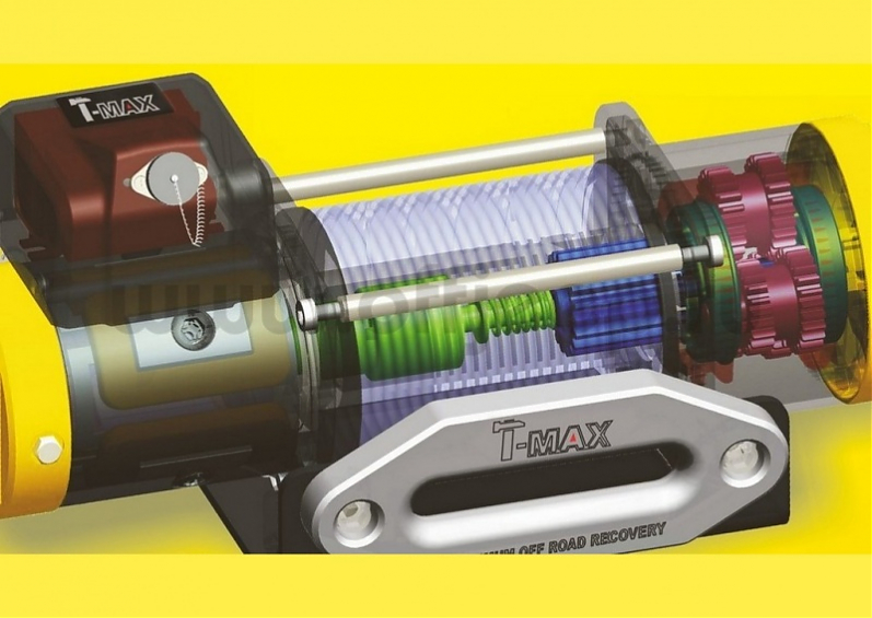Лебедка электрическая для квадроцикла (ATV) T-MAX ATW-PRO 4500
