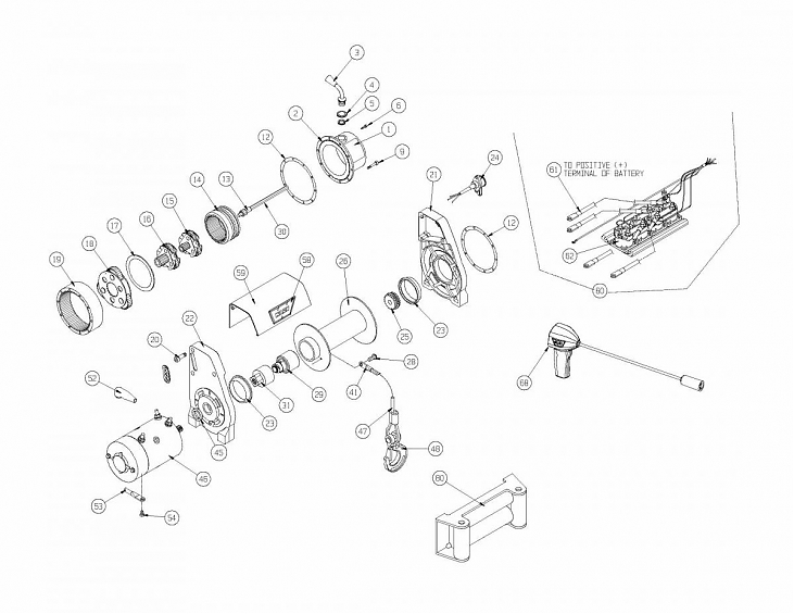 Блок планетарный 1 ступени лебедки Warn