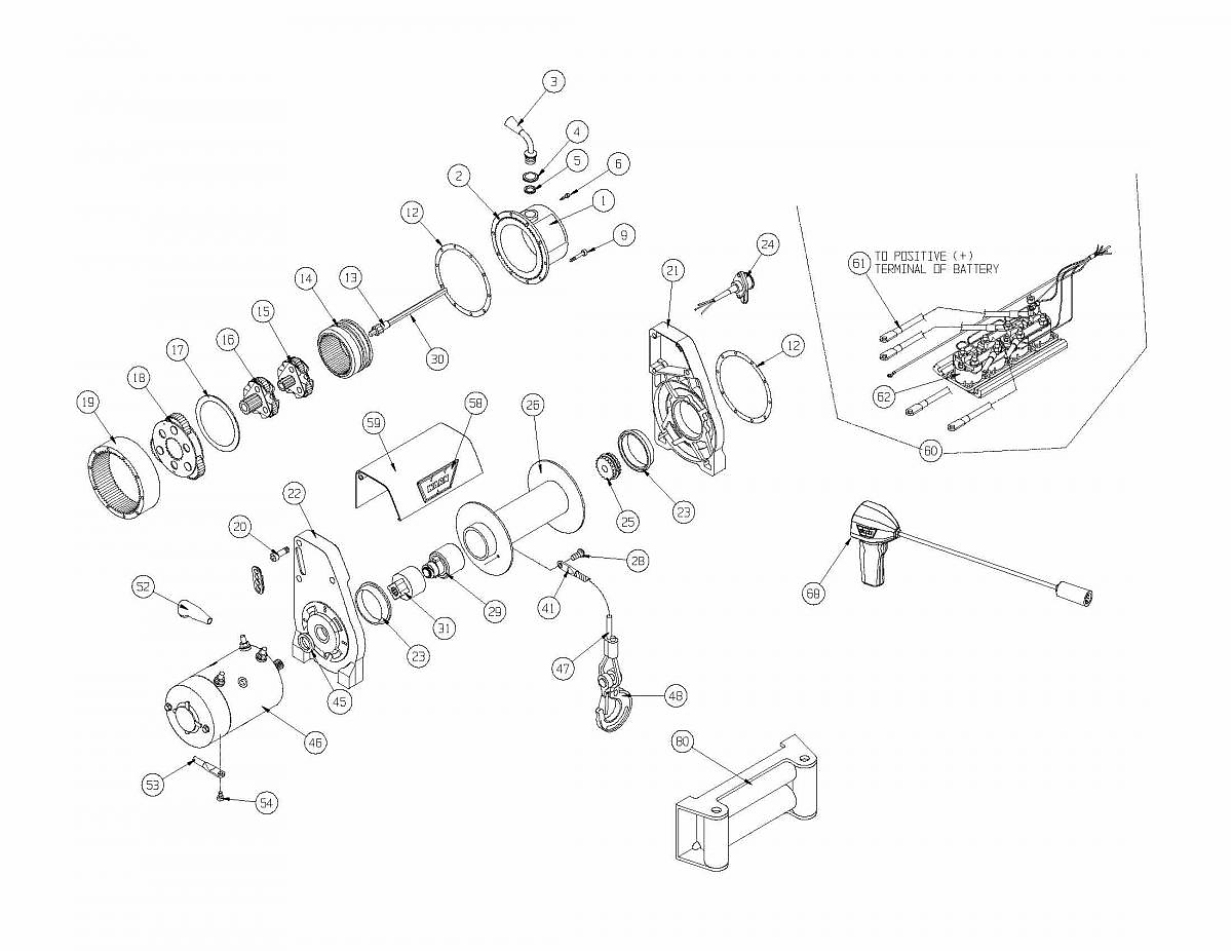 блок планетарный 2 ступени редуктора лебедки Warn XD9000, 9.5ti , 9.5xp