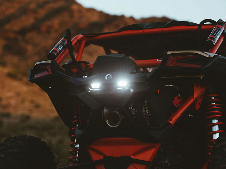 Миниатюрная светодиодная фара Rigid SR-M Серия PRO (2 светодиода) - Рабочий свет (пара) Midnight Edition