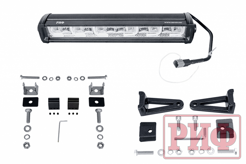 Светодиодная фара / балка водительского света РИФ с ДХО 434 мм 96W