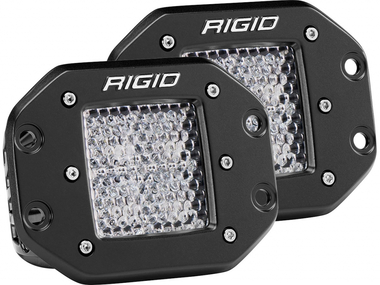 Светодиодные фары Rigid D-серия PRO (4 светодиода) - Рабочий свет - Врезная установка (пара)