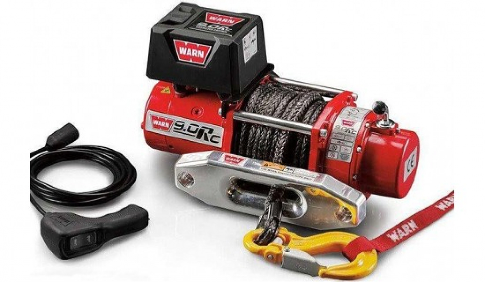 Лебедка спортивная автомобильная электрическая для внедорожника Warn 9.0Rc  HAWSE ( Короткий барабан )
