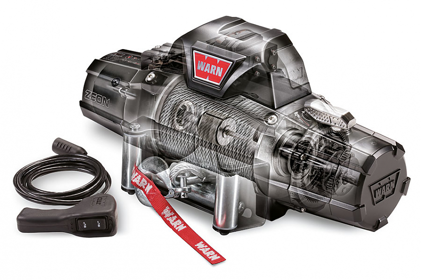 Лебедка электрическая для внедорожника WARN ZEON 8-s синтетический трос