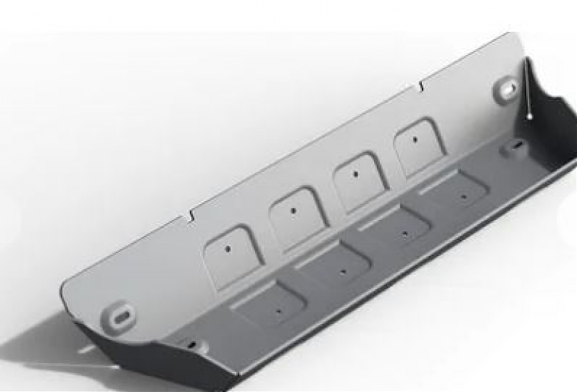 Защита алюминиевая Rival для рулевых тяг Jeep Wrangler III JK 2/4-дв. АКПП 2007-2018. Бензин/Дизель