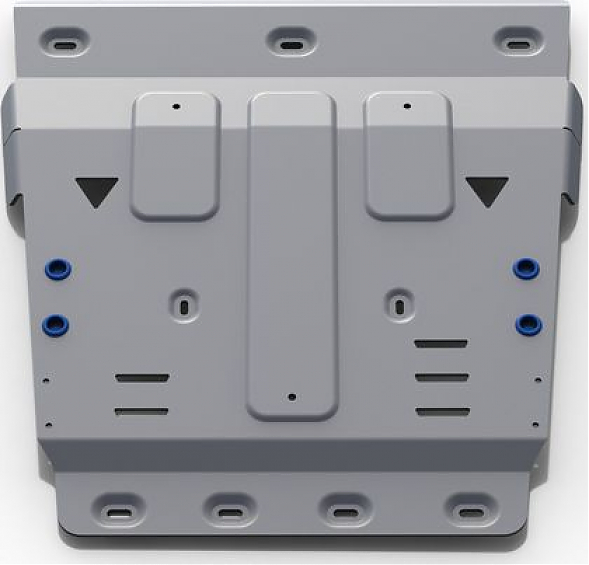 Защита алюминиевая Rival для КПП и РК Volkswagen Amarok I рестайлинг 2016-2019.