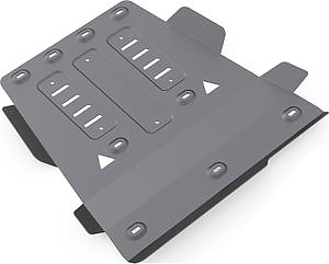 Защита алюминиевая Rival для КПП и РК Volkswagen Amarok 2010-2016.