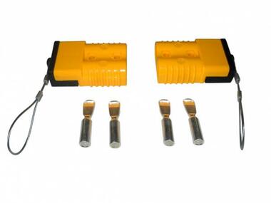Разъем электрический быстросъемный для внедорожных лебедок Автоспас 175А желтый