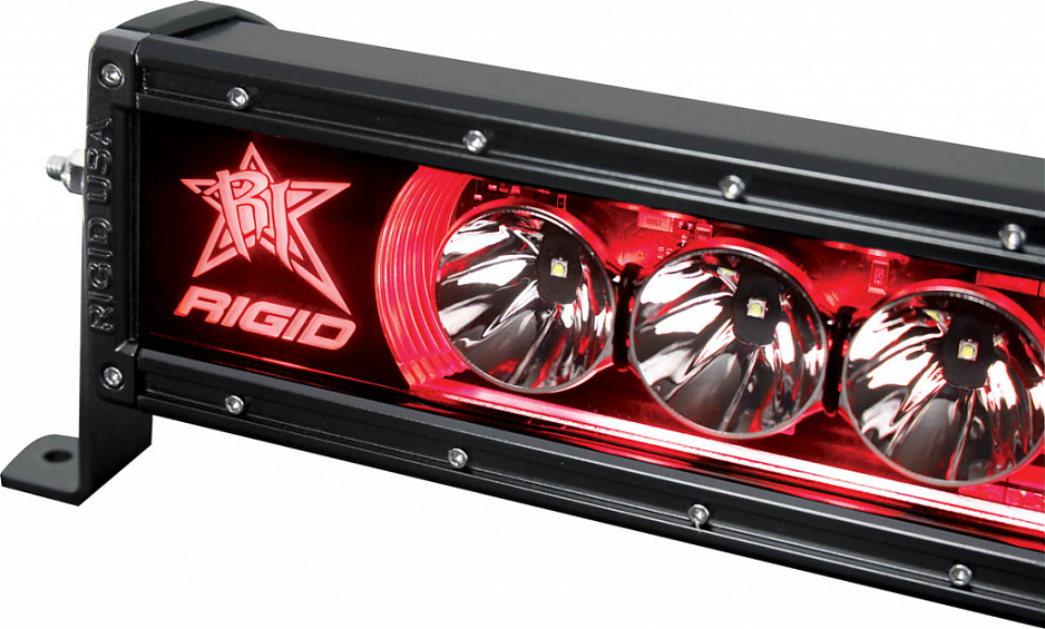 Светодиодная балка 50″ Rigid Radiance Plus cерия (27 Светодиодов) Красная подсветка