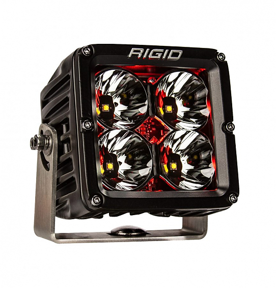 Светодиодные фары Rigid Radiance POD XL (4 светодиода) – Красная подсветка (пара)