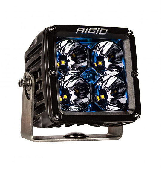 Светодиодные фары Rigid Radiance POD XL (4 светодиода) – Синяя подсветка (пара)