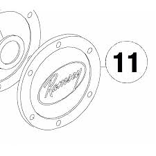крышка редуктора лебедки Ramsey patriot 9000,9500,12000,15000,9,5e