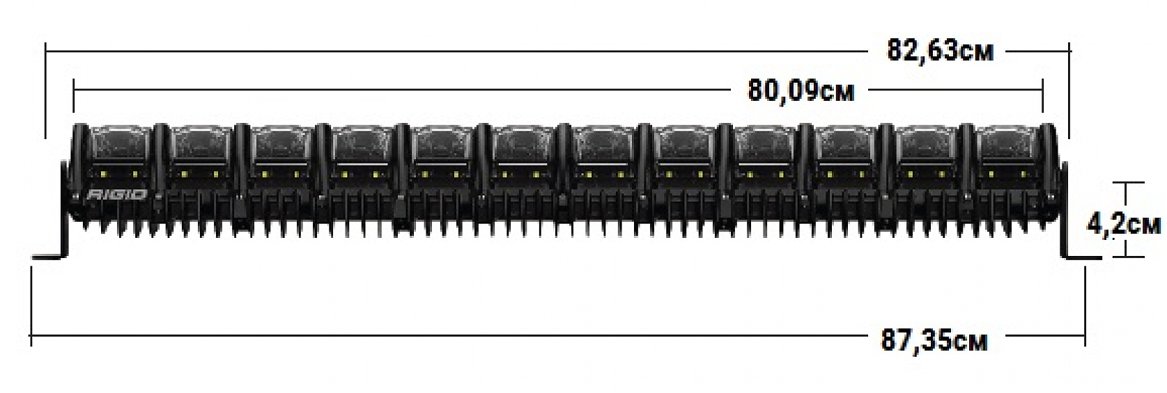 Светодиодная балка 30 ” RIGID Adapt – Адаптивный свет (84 светодиодов)