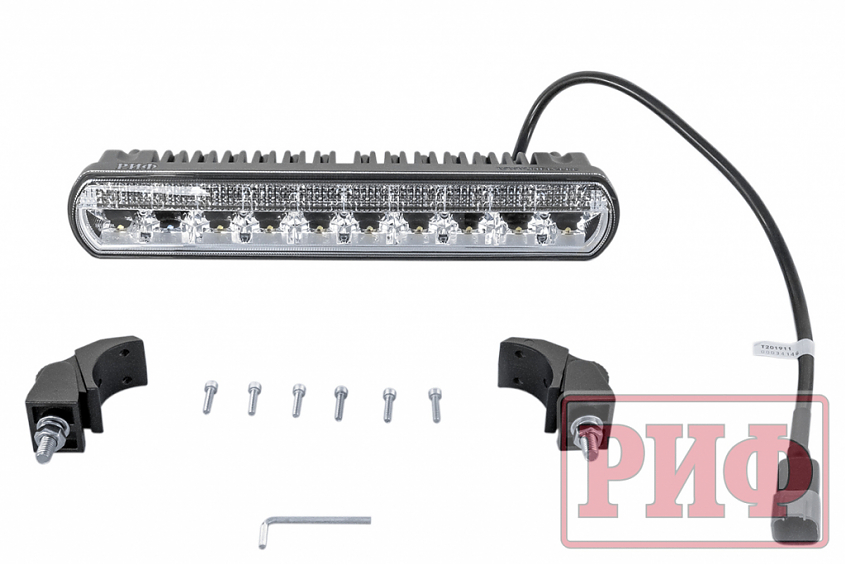 Светодиодная фара / балка водительского света РИФ с ДХО 318 мм 50W