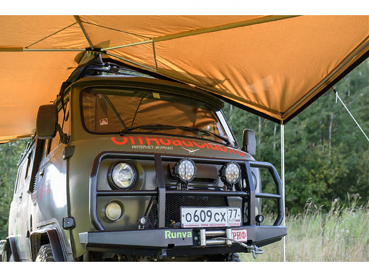 Маркиза автомобильная РИФ веерная 2х2 м (правая)