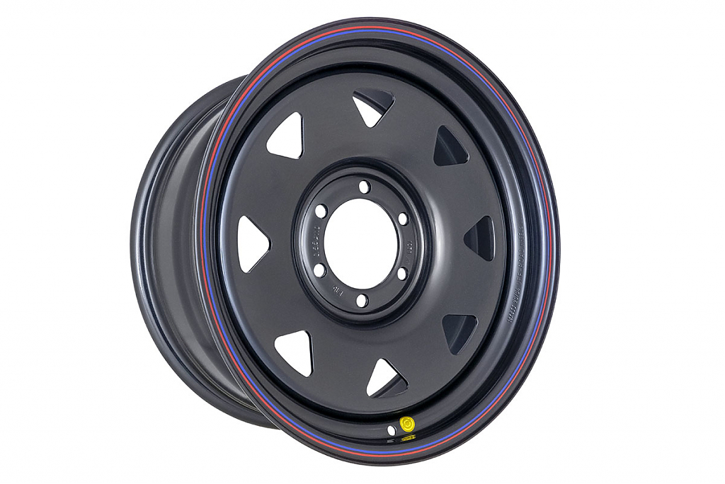 Диск усиленный Тойота Ниссан стальной черный 6x139,7 8xR18 d110 ET+15 (треуг.)