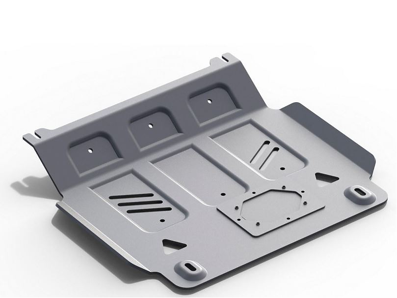 Защита алюминиевая Rival для картера Mitsubishi L200 IV 2006-2015.  / Pajero Sport  2008-2015