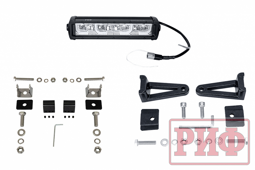 Светодиодная фара / балка водительского света РИФ с ДХО 307 мм 64W Артикул: E4202