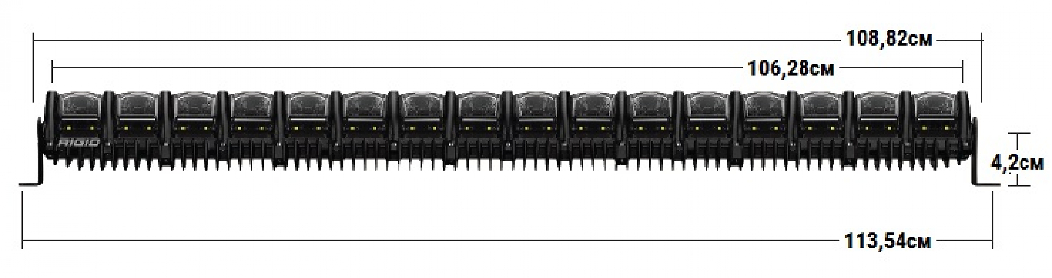 Светодиодная балка 40 ” RIGID Adapt – Адаптивный свет (112 светодиодов)