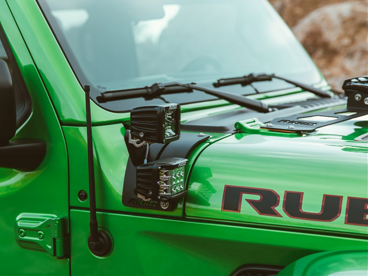 JEEP Wrangler JL Крепление 2х фар на обтекатель перед лобовым стеклом