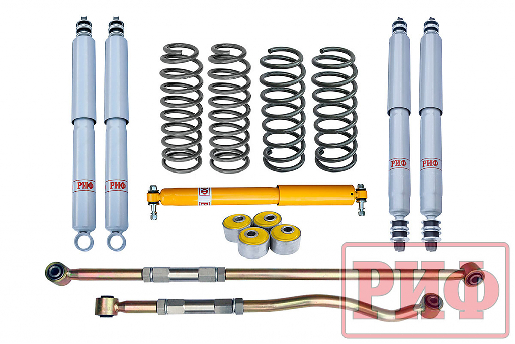 Лифт-комплект РИФ Gas для Toyota Land Cruiser 80/105 лифт 50 мм жесткий Лифт-комплект РИФ Gas для Toyota Land Cruiser 80/105 лифт 50 мм жесткий