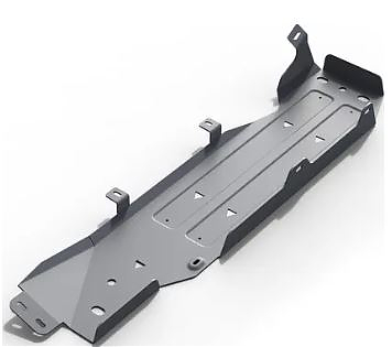 Защита алюминиевая Rival для топливного бака Jeep Wrangler III JK 4-дв. 2007-2018. Бензин