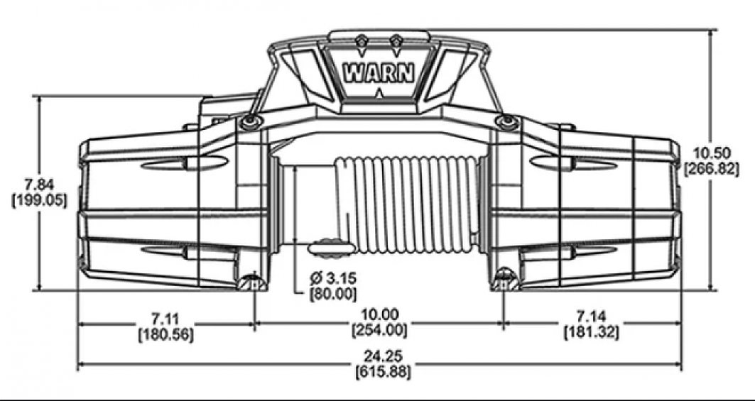 Лебёдка автомобильная электрическая WARN ZEON Platinum 12 стальной трос