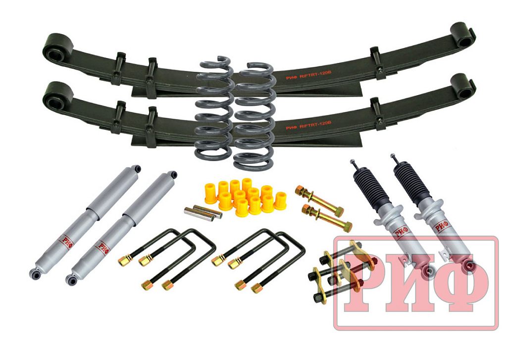Лифт-комплект РИФ Gas Mitsubishi L200 2005-2015 лифт +40 мм жесткий Лифт-комплект РИФ Gas Mitsubishi L200 2005-2015 лифт +40 мм жесткий