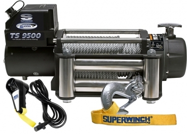 Лебедка автомобильная электрическая Superwinch Tigershark 9500 12В стальной трос