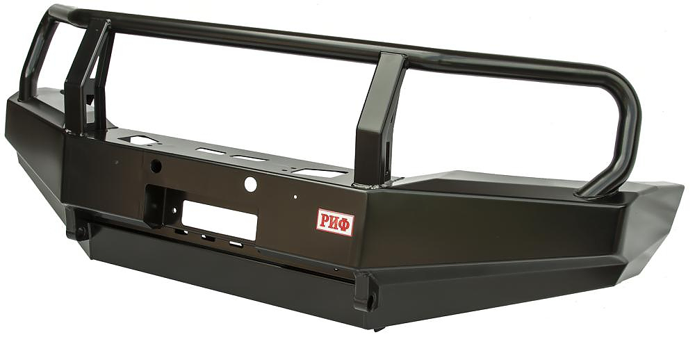 Бампер передний силовой Nissan Patrol Y61 2004+ без доп. фар с защитной дугой