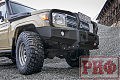 Бампер РИФ передний Toyota Land Cruiser 76/78 2007+ c доп. фарами и защитной дугой, под штатную лебедку