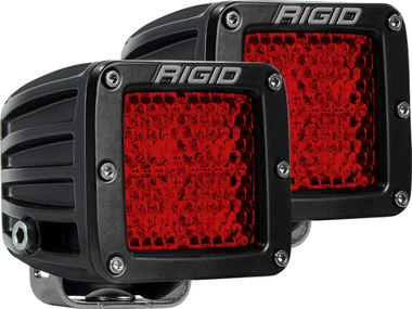 Задние фонари Rigid D-Серия - Красный цвет (пара)
