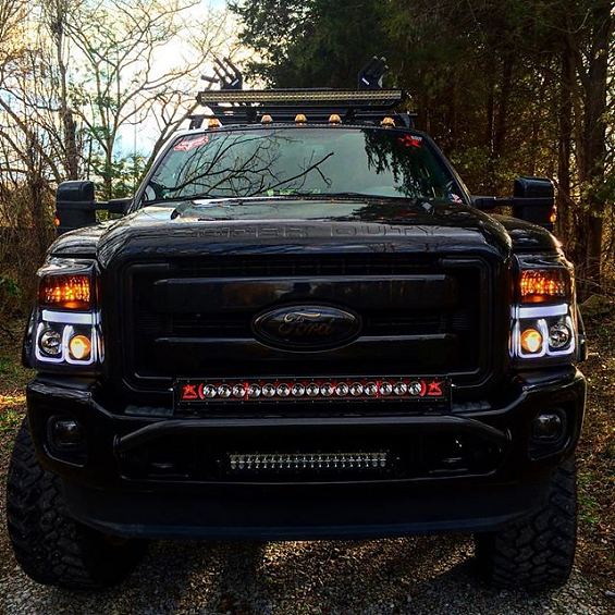 Светодиодная балка 20″ Rigid Radiance Plus cерия (9 Светодиодов) Синяя подсветка